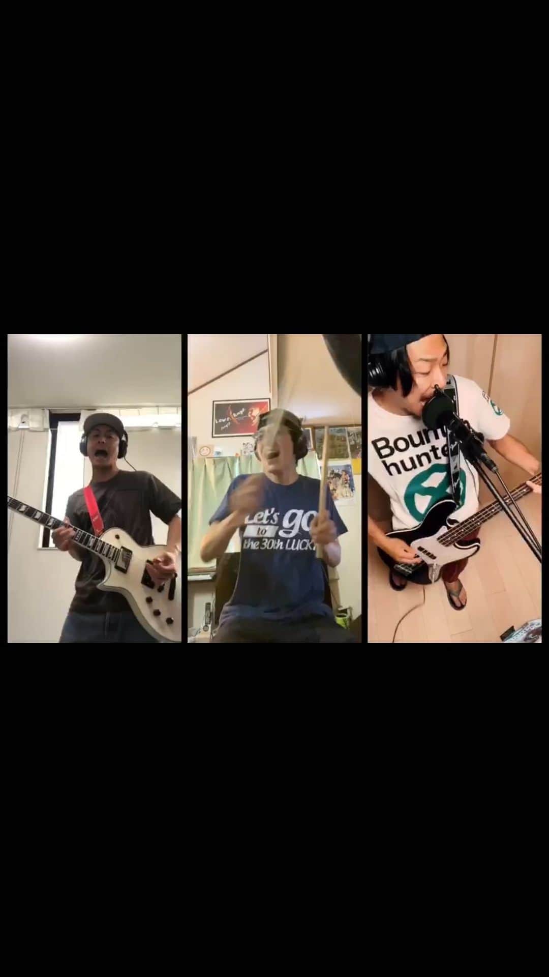 TOTALFATのインスタグラム：「#TOTALFAT #tf_homesession  #音楽を止めないTF #待ち合わせはライブハウスで  #スクランブル @totalfat.shun  @jose.totalfat  @buntatf」