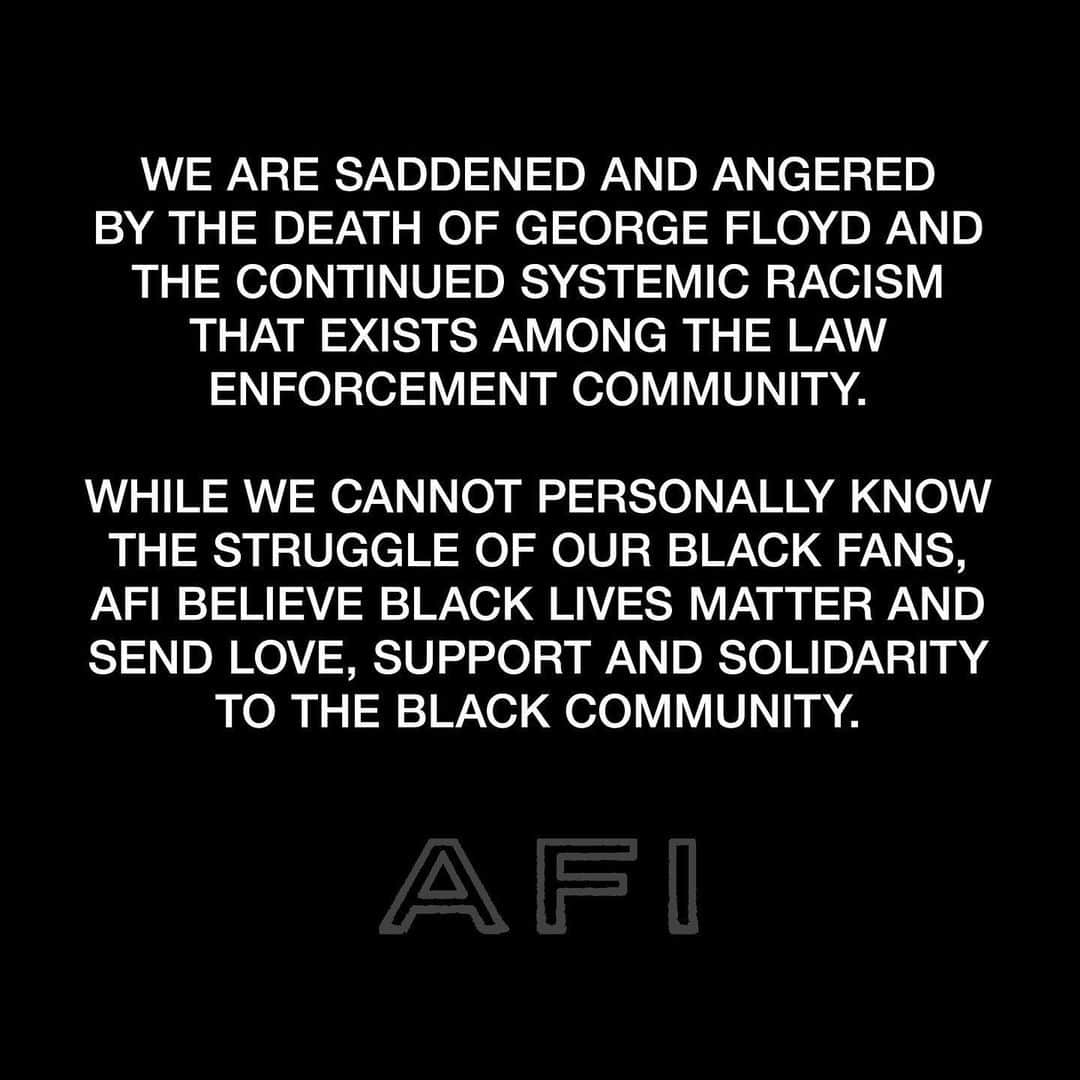 AFIのインスタグラム：「Although we posted something similar a few days ago, we wanted to revise our wording, which we are unable to do without deleting the post and the conversations in the comments. We are listening and learning. We aren’t looking for praise. This is our stance.」