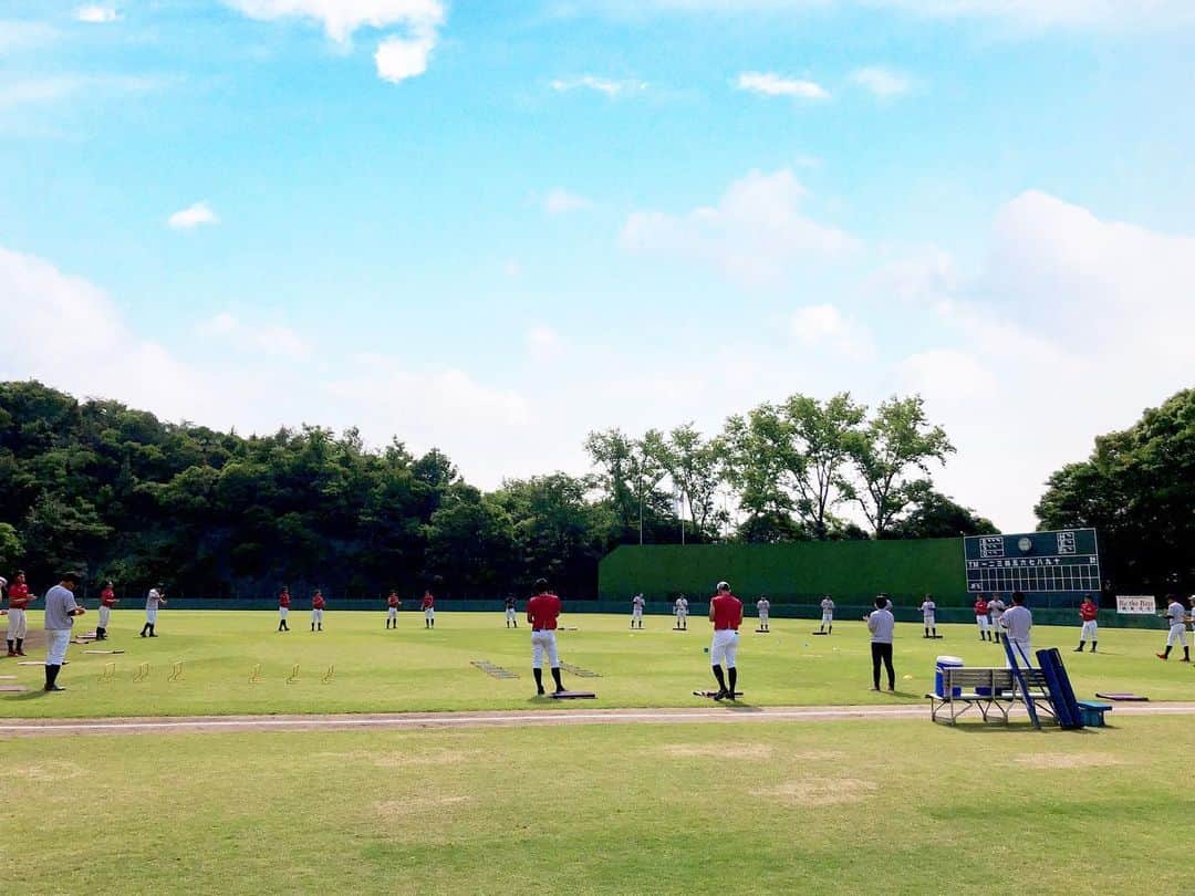 梵英心のインスタグラム：「The environment where you can play baseball little by little advances. #JFE西日本」