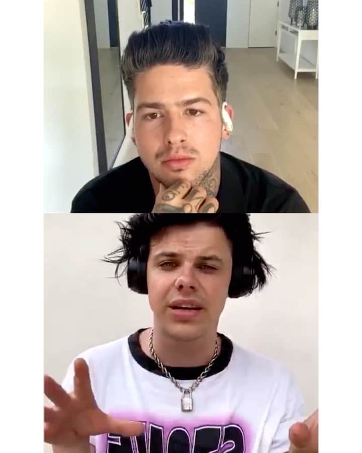 T・ミルズのインスタグラム：「“It is exactly alright to be who you are.” 🖤 @yungblud」
