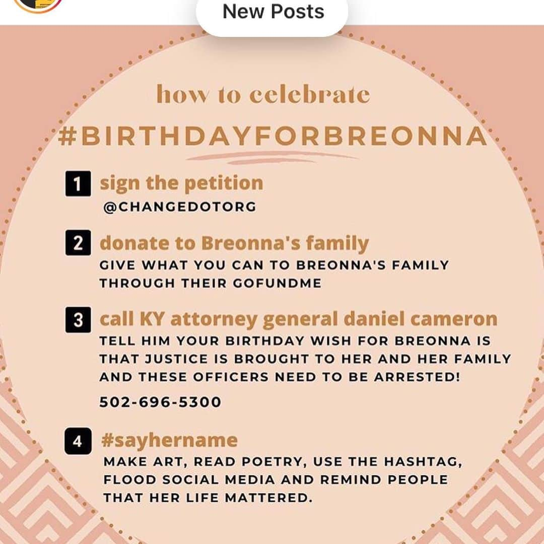 ケヴィン・マクキッドさんのインスタグラム写真 - (ケヴィン・マクキッドInstagram)「#breonataylor #blacklivesmatter#birthdayforbreonna」6月6日 2時16分 - therealkmckidd