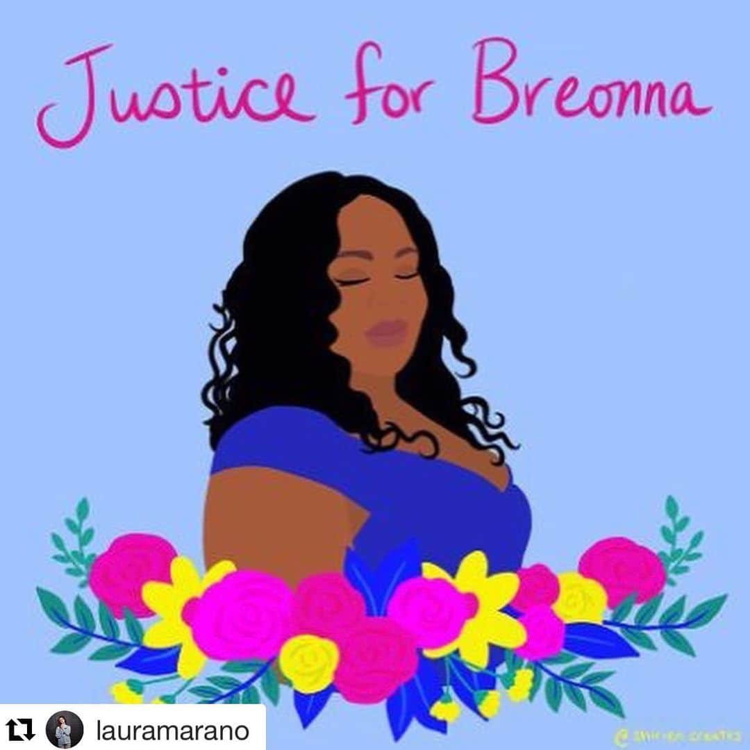 イーライ・リエブのインスタグラム：「#Repost @lauramarano ・・・ Breonna Taylor would have been 27 today 💔 She was an EMT, killed in the middle of the night at her home. Everything I’ve read about this case is not just heartbreaking, but also unbelievably infuriating. The three men who killed her have not been charged, and though legislation banning the policy that allowed these three men to enter her house in the middle of the night without any warning -no knock warrants- passed through the Louisville Metro City Council’s Public Safety Committee this week, it still has ways to go before it is officially passed. I encourage you to educate yourself about Breonna, this case, and what you can do.  Three things I think you can do right now: 1. Sign the petition that is in my story. 2. Call the numbers in the next slide or tweet them (info also in the next slide). Don’t be discouraged if you don’t reach people at first and if their mailboxes are full! Keep calling! 3. Donate to Breonna’s family or the Louisville Bail Fund, both links also in my story ❤️」