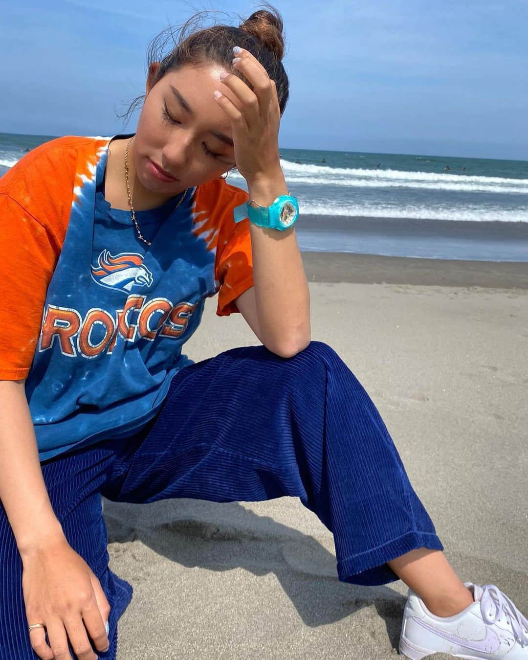 川合美乃里さんのインスタグラム写真 - (川合美乃里Instagram)「💙 もう夏だな 🧡 @babyg_jp #babyg 📷 @nagisa.0705 🍦✨」6月5日 18時26分 - minorikawai