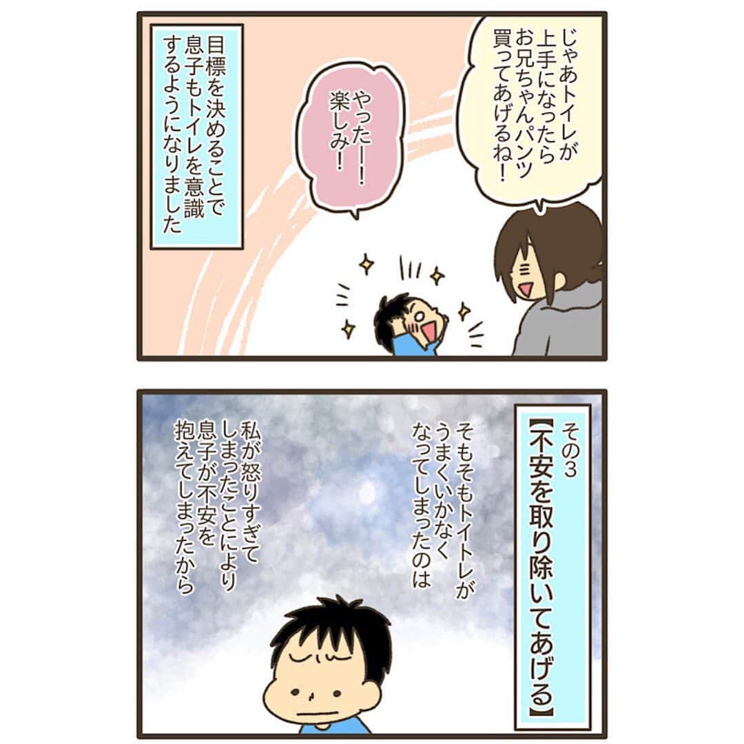 コノビーさんのインスタグラム写真 - (コノビーInstagram)「➡️➡️スワイプで読めます☀️ — トイトレで苦戦💦 手間や焦りで怒りすぎてしまった😱 でもこの3つのステップで、親子で一緒に克服☺️ — コノビーライター「なおたろーさん」の育児マンガは、コノビーで読めます📱✨ — 他にも育児を応援する漫画やコラムをたくさんご紹介🎈☘ — こちらからどうぞ→@conobie_official 次回の更新もお楽しみに⭐️ — #トイトレ #3歳 #トレパン #入園準備  #育児絵日記 #育児マンガ #コノビー #conobie #育児 #子育て #子ども #パパ #ママ #育児あるある #赤ちゃん #イラスト #マンガ #育児漫画 #赤ちゃんあるある #親バカ #育児日記」6月5日 19時43分 - conobie_official