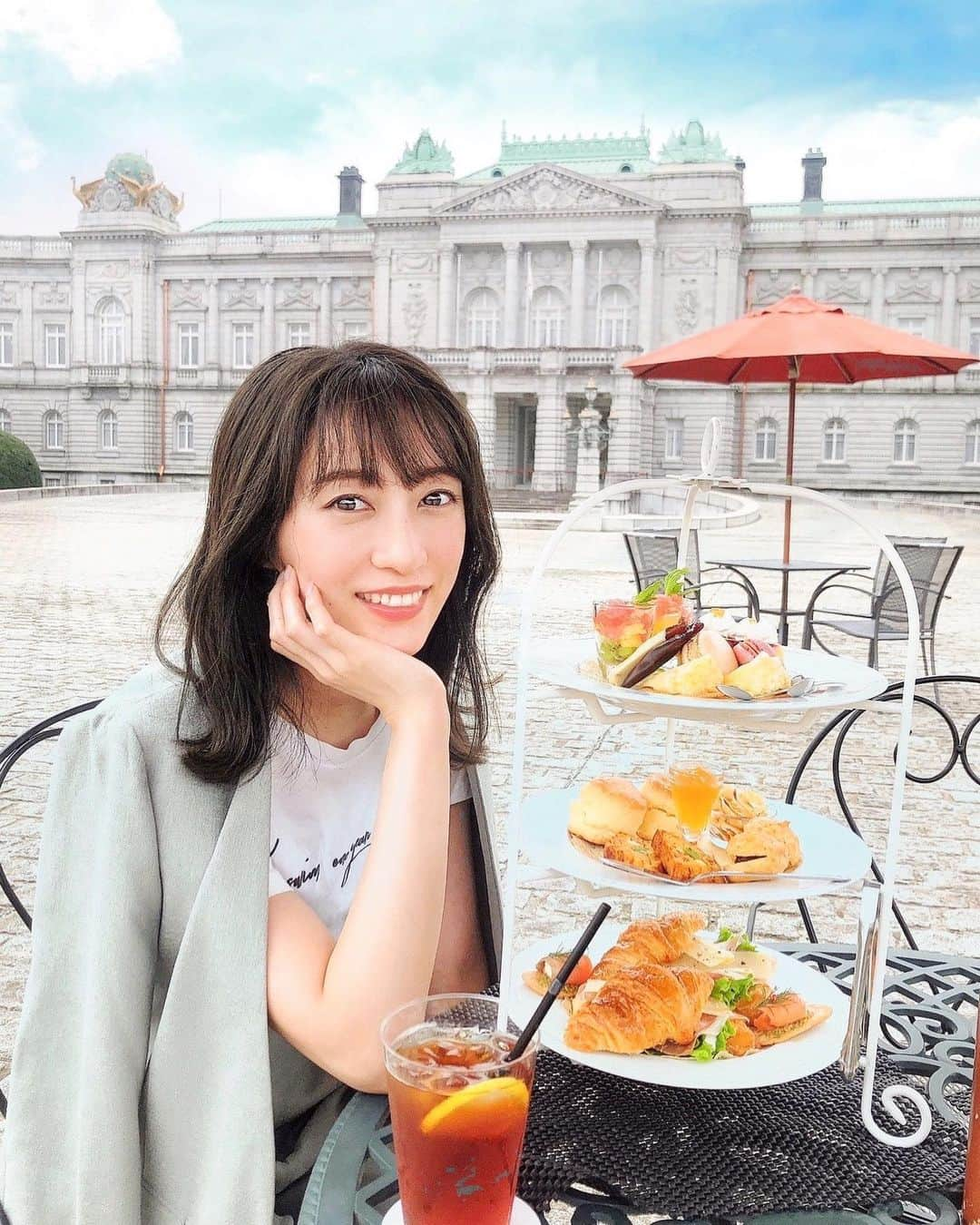 瀬口かなさんのインスタグラム写真 - (瀬口かなInstagram)「Afternoon tea☕️﻿ ﻿ ﻿ 開放感があってまるで海外にいるかのような素敵なところでした☺️﻿ ﻿ ﻿ #迎賓館赤坂離宮 #afternoontea #アフタヌーンティー #instagood #instalike #カフェ好きな人と繋がりたい #cafestagram」6月5日 20時32分 - seguchikana