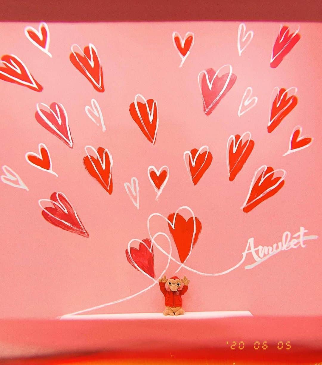 YOICHIのインスタグラム：「#Amulet #楽しいを届ける #参道  #水前寺 #熊本 #成趣園 #XOWAY #heart #絵馬 #南京錠 #恋する水前寺 #熊埜御堂 #20200603 #スターレンの前 #LTBボウル水前寺」