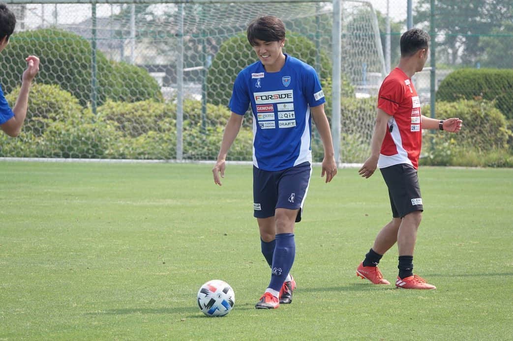 一美和成のインスタグラム：「練習再開しました！！ 7月4日の再開にむけて感染予防しながら頑張ります  #yokohamafc」