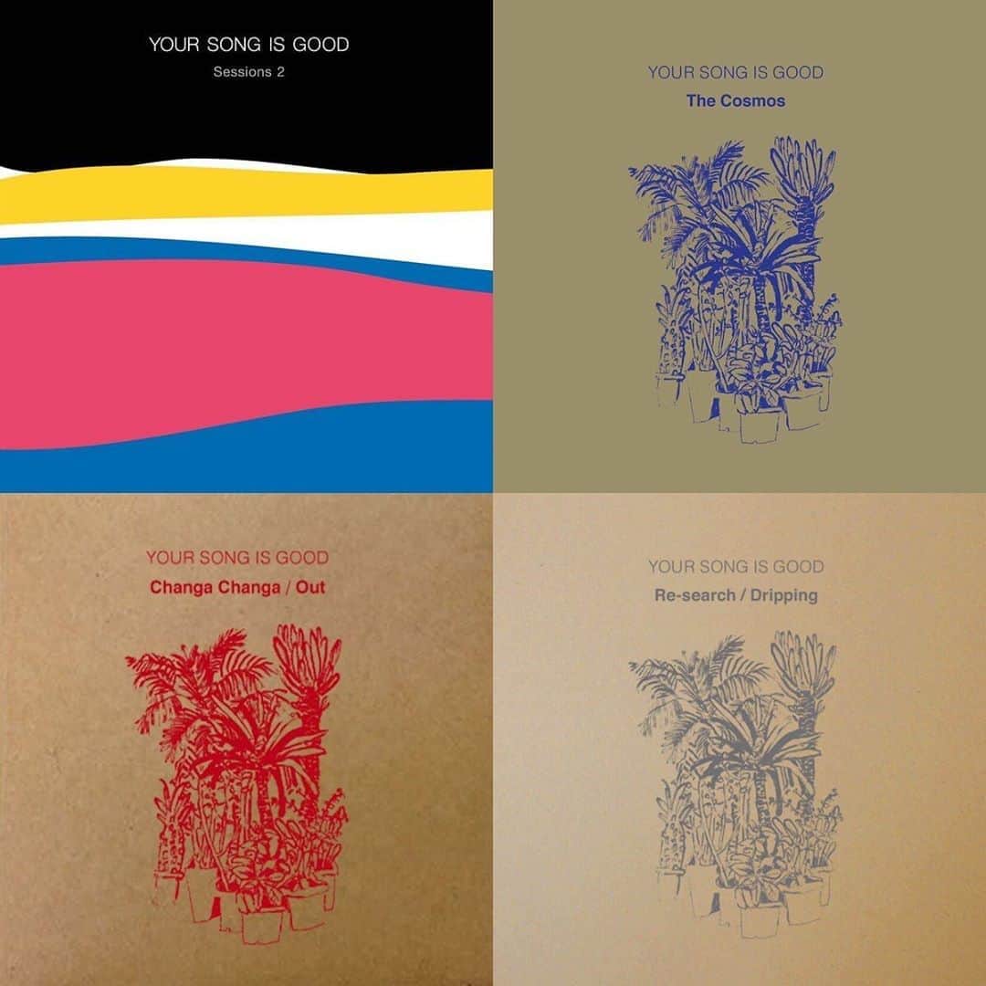 のインスタグラム：「本日6/5金曜日は、bandcampのアーティストサポートデイ #bandcampfriday です。YOUR SONG IS GOOD最新作『Sessions 2』と過去に12inchでリリースしたRemix音楽をデジタルリリースいたしました。Remixはどれも傑作ですので、よろしかったら是非チェック＆サポートお願いいたします！ありがとうございまーす！Special Thanks : All Remixers!! 😎🤙🌴⛱ - - ------ Sessions 2 The Cosmos (Being Borings Remix) Changa Changa (Lord Echo's Disco-Mix) Re-search (Force Of Nature Remix) Waves (Gonno Remix) Double Sider (Xtal Remix) On (Jun Kamoda Remix) -------- - #yoursongisgood #beingborings #kenjitakimi #lordecho #wonderfulnoiseproductions #forthofnature #xtal #junkamoda #カクバリズム」