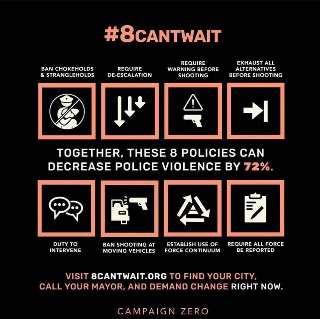 ニック・ジェフスのインスタグラム：「Call your mayor. #8cantwait @campaignzero」