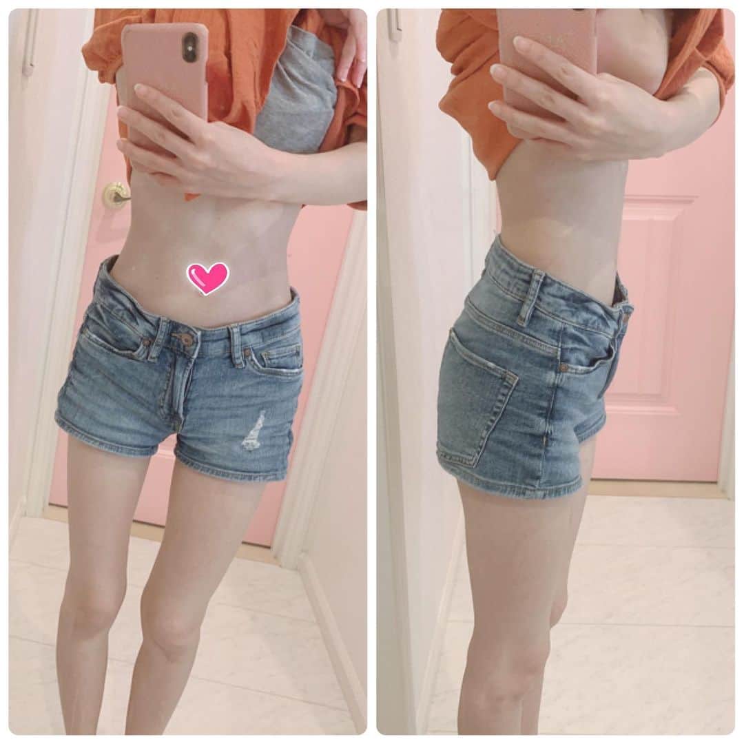 町田亜里香のインスタグラム：「暑くても履ける骨盤とかの 矯正パンツ🩲？を履いてたら くびれがくっきりしたのでお披露目🥺⭐︎ まだ何ヶ月とかたってないのに… ここまで絞れるとは思わなかった🥱 . . ＊お腹引っ込めたい人 ＊くびれ作りたい人 . 履いてみることを勧める🥺🥺⭐︎ お腹とおしりだけカバーするよ🤔 グラマラスパッツとは使い分けてます❤︎ . . 商品名とかは、 ハイライトのくびれ𓂂𑀀ってとこに あるのでチェックしてみてね🦆✨ 履くだけです！☺️ . . #ダイエット #diet #くびれ作り  #くびれ #くびれトレーニング  #痩せたい #ママ #2児ママ  #153cmダイエット #153cm  #ダイエッターさんと繋がりたい  #ダイエッター」