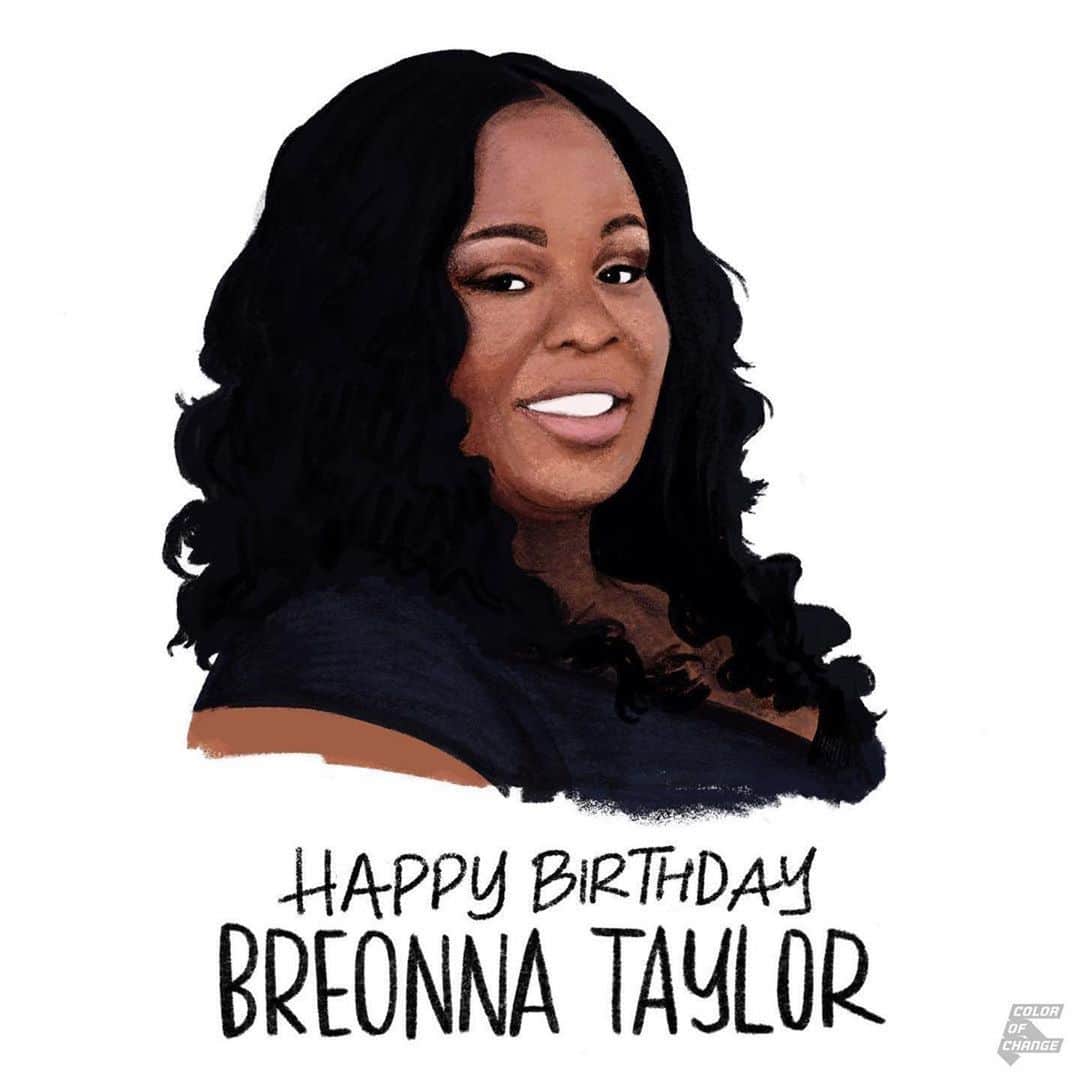 アンナ・パキンさんのインスタグラム写真 - (アンナ・パキンInstagram)「#birthdayforbreonna  LINK IN MY BIO for more ACTION steps. #Repost @colorofchange ・・・ #SayHerName: Breonna Taylor should be turning 27 today. She was an essential worker, an EMT who protected all of us, but wasn't treated like she was essential by police, who broke into HER home (they had the wrong house), and riddled her with bullets. We can’t talk about police brutality without talking about the countless Black women who are targeted, killed and often forgotten. The FBI has announced an investigation into her murder, but Louisville Mayor Greg Fischer still hasn't fired the officers that were involved.  Honor Bre’s birthday and demand justice for her and her family. Text ENOUGH to 55156」6月6日 0時15分 - _annapaquin