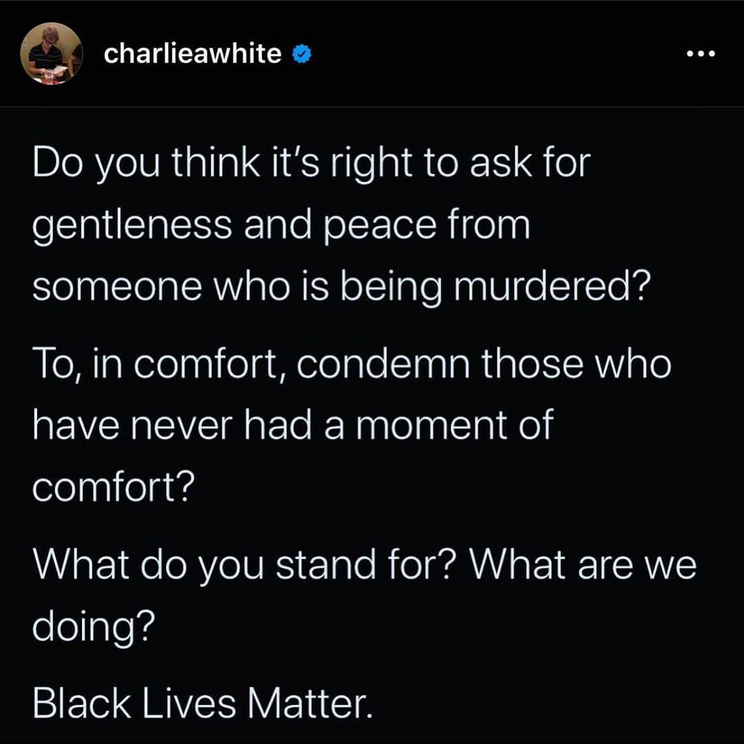 タニス・ベルビンさんのインスタグラム写真 - (タニス・ベルビンInstagram)「I’ve been fortunate to have Charlie to help find the right words to express my thoughts, but we all need to have a voice in this.  Black Lives Matter. We must actively fight racism and help others do the same.  Linked in my bio is an online resource I found helpful to learn how to contribute.」6月6日 10時54分 - tanith_white