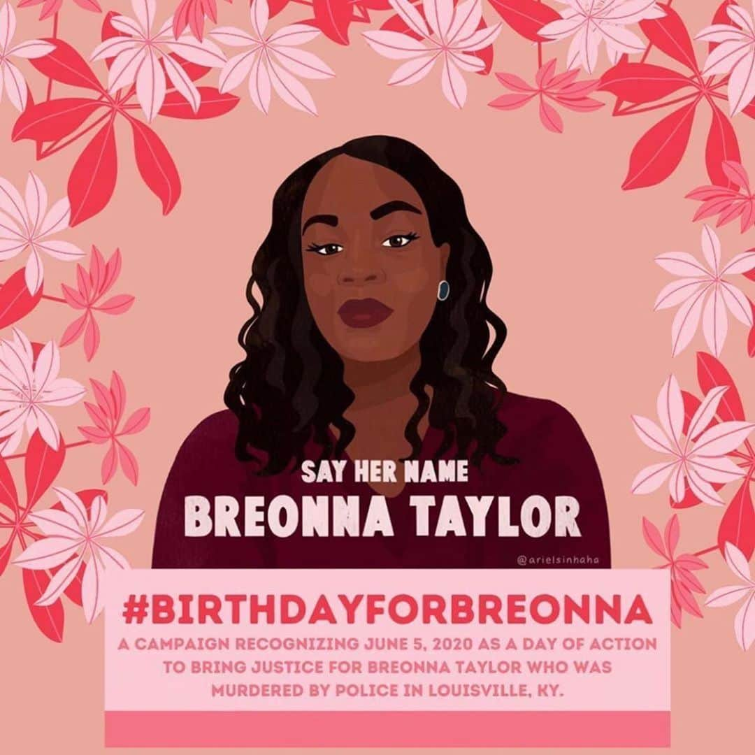 ダニエラ・ルーアさんのインスタグラム写真 - (ダニエラ・ルーアInstagram)「Let us celebrate this woman and push for justice for her senseless murder. . #Repost @swrightolsen ・・・ Today is Breonna Taylor’s 27th birthday. Two months ago she was murdered in her bed by the police and the officers have not been fired, arrested or charged. Her mother still has no answers. If this was our baby girl how hard would we fight? @battymamzelle has created a site with action items to honor #breonnataylor ‘s birthday and fight for justice. Let’s put the pressure on Mayor Greg Fischer. Call his office (844) 298 2731. And check out #birthdayforbreonna and the cards that are being sent and actions you can take to support and get #justiceforbre ... Happy Birthday, Breonna.  #sayhername #justiceforbreonnataylor #yourzenmama check out our stories for direct swipe up to action items. ❤️reposting @yourzenmama」6月6日 2時55分 - danielaruah