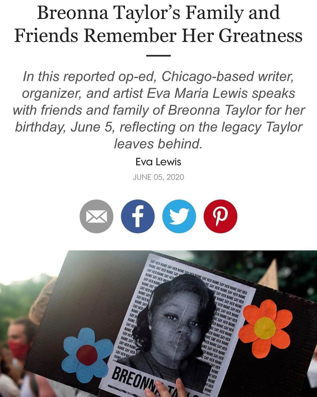 Grace Bonneyのインスタグラム：「In addition to taking action (see stories above for numbers to call, places to write and a donation fund for Breonna’s family), please take time to read about Breonna Taylor, as told to @teenvogue and writer @imyagirleva by her friends and family. “I was able to share everything with her with no judgement. Breonna was my person, she was like a big sister to me,” Alena says. “Breonna taught me about finance, careers, business, and creating generational wealth. She taught me how to be a friend, and about relationships. If you ever needed someone to boost your confidence, that was Bree.” Link in stories above.」