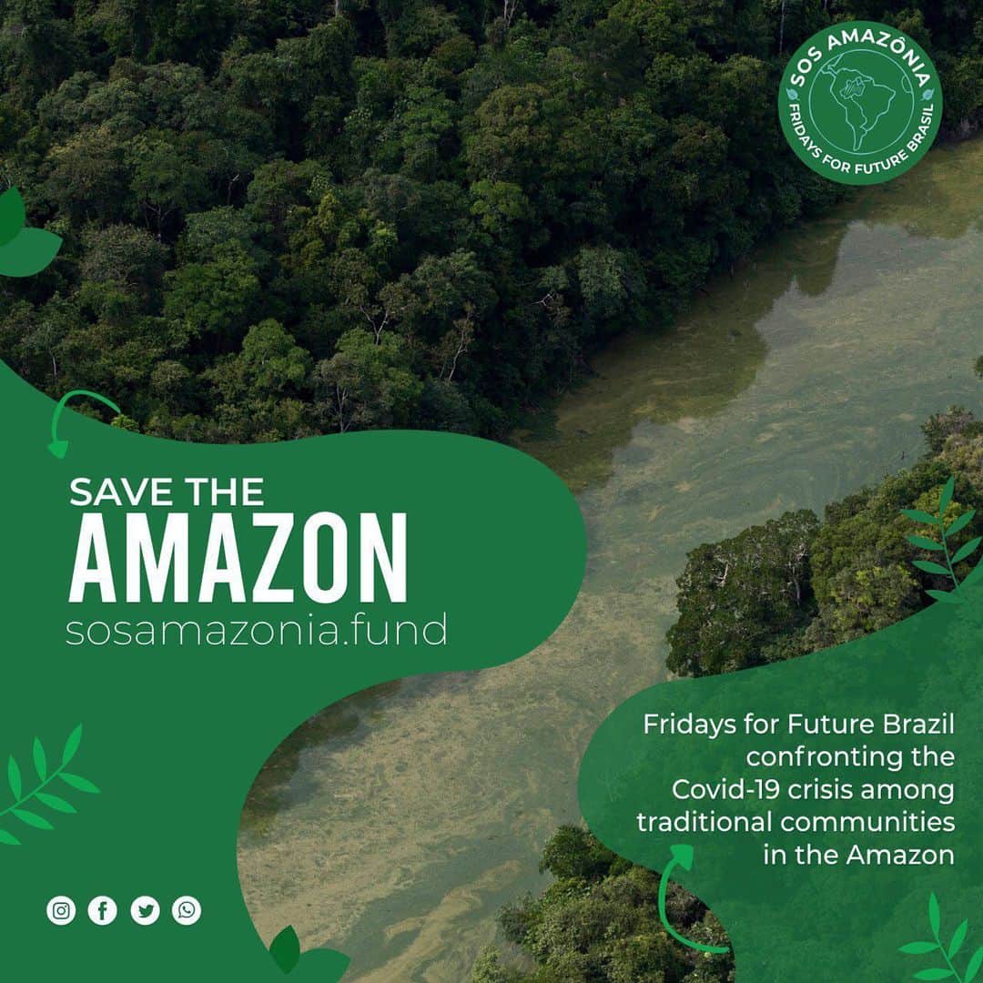 グレタ・トゥーンベリさんのインスタグラム写真 - (グレタ・トゥーンベリInstagram)「The SOS Amazônia campaign is an initiative coming from us, Brazilian and international activists, created with the goal of helping traditional communities of the Amazonian territory battle Covid-19. Through collective international funding, we hope to raise 1 million Reais (about 195000 USD) to purchase of basic hygiene, food and health items. This action plans to benefit regions such as the city of Manaus and its surroundings and rural parts of the Amazonas state.  The health system in Manaus, the capital of the state of Amazonas and the main reference health center for most of the Amazon Rainforest's traditional peoples, has collapsed. As a consequence, millions of peoples' lives were put at risk. The city's press officers have announced over 100 deaths per day due to Covid-19, and this number can be higher with the addition of non-confirmed cases. We need to help both the rural and urban populations to contain the spread of the virus and therefore avoid the destruction of the heart of the Amazon.  The climate emergency is our generation's biggest challenge. If we do not act now the consequences will be devastating. The deaths of the Amazon's native peoples will be a loss with global consequences.  The contributions can be made by people from any country through the sosamazonia.fund website. The raised resources will be managed by a committee composed by us and FAS representatives. Throughout the routing of funds, we will inform everyone what is being purchased and which communities will benefit, maintaining transparency.  Help us to act NOW!  Please,  Save the Amazon.  #DefendTheDefenders If you have the possibility to help, please make a donation through sosamazonia.fund/en (link in bio!) @fffamazonia @fridaysforfuturebrasil」6月6日 4時42分 - gretathunberg