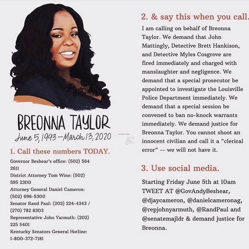 マライア・キャリーさんのインスタグラム写真 - (マライア・キャリーInstagram)「Today would have been Breonna Taylor's 27th birthday. Yet she died unjustly at the hands of policemen who have not yet been charged. We demand justice for Breonna Taylor. #SayHerName」6月6日 5時37分 - mariahcarey