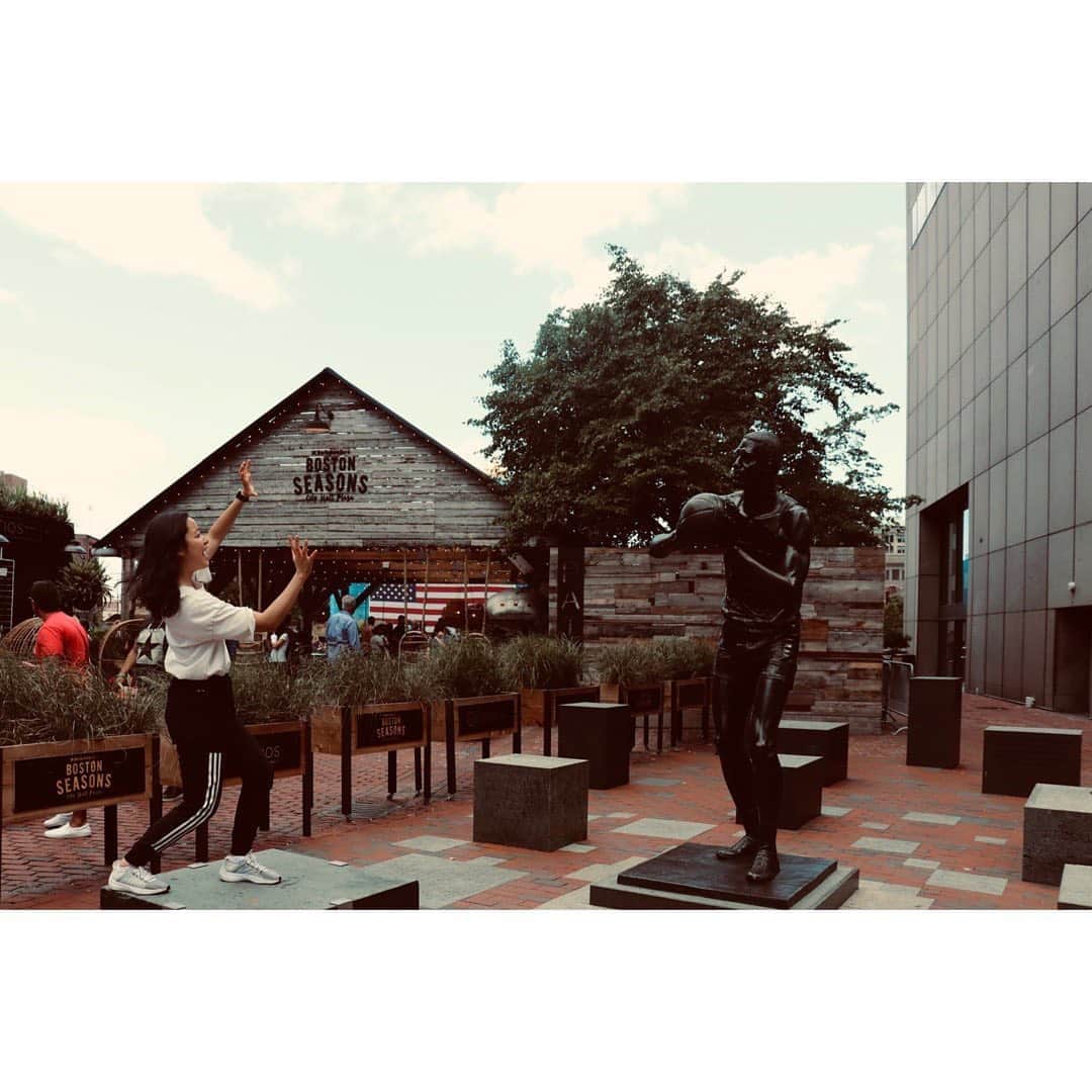 のインスタグラム：「. 25,August 2019 Hey, baddy. Pass me.⛹️‍♀️ #boston」