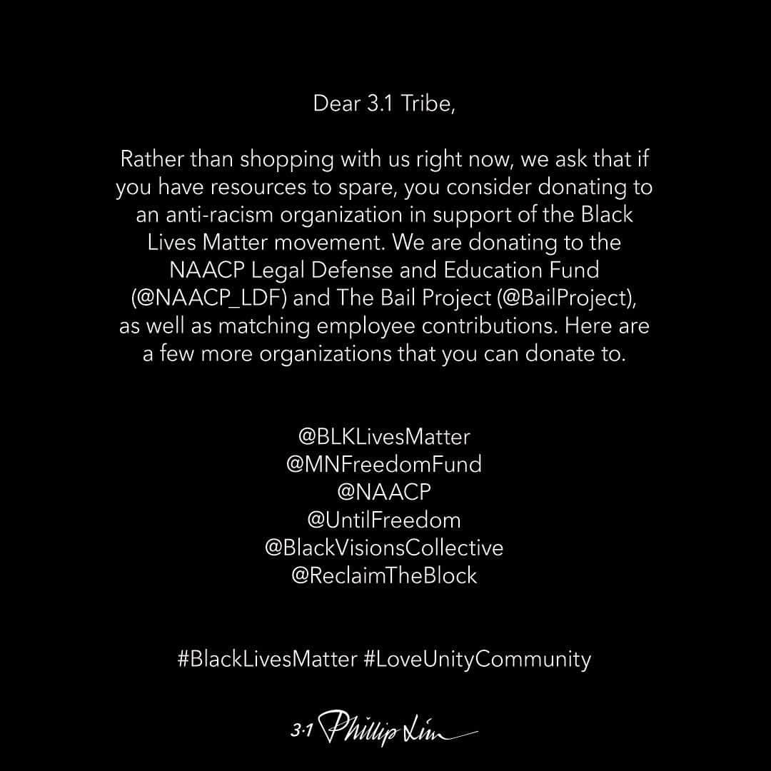 のインスタグラム：「Head over to our stories to learn more about these organizations.  #BlackLivesMatter #LoveUnityCommunity」