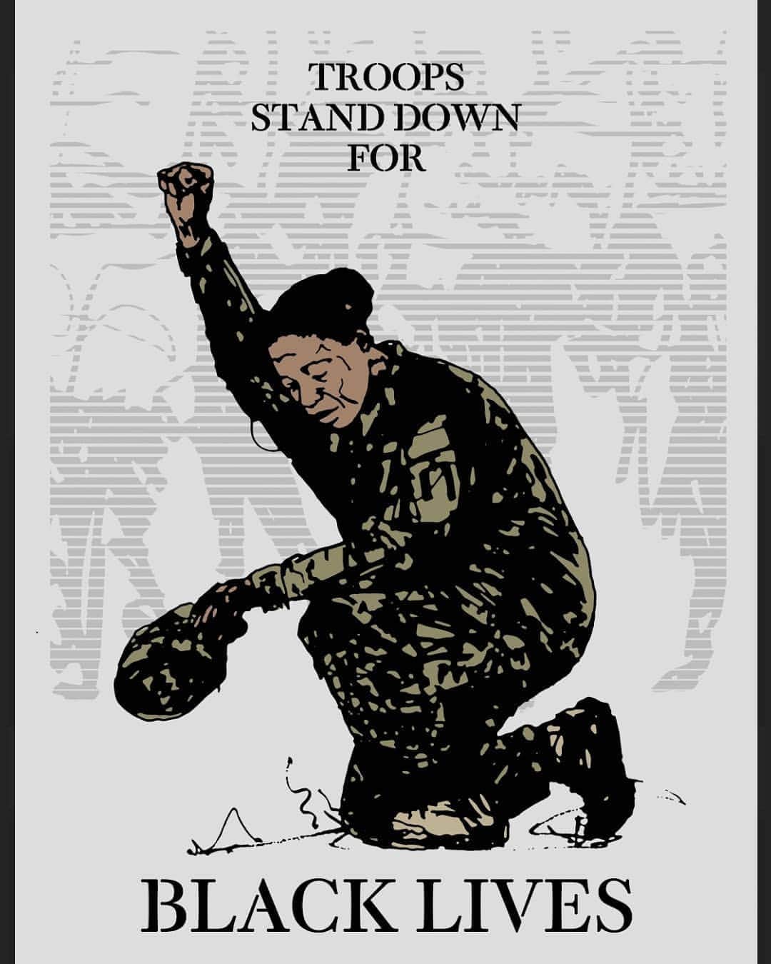 Nolan Gouldのインスタグラム：「I want to highlight a really cool Black-veteran led organization called Vets About Face @vetsaboutface  They're calling on the National Guard to step down and refuse their orders to summon. They provide resources and legal information for National Guard soldiers who would rather refuse their orders than oppress and brutalize their fellow citizens. They currently have a letter signed by over 700 veterans calling on the National Guard to step down and not become the violent pawns of a commander in chief intent on destroying his own citizens. Please share this info. I'm posting a link in my bio to an article about the organization.」