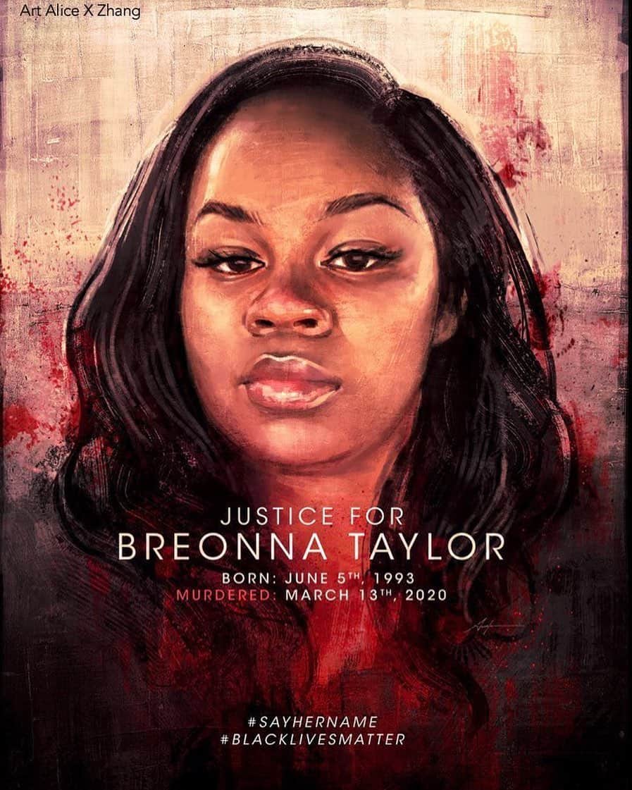 ブレンダン・ハインズのインスタグラム：「#sayhername #blacklivesmatter #defundthepolice」