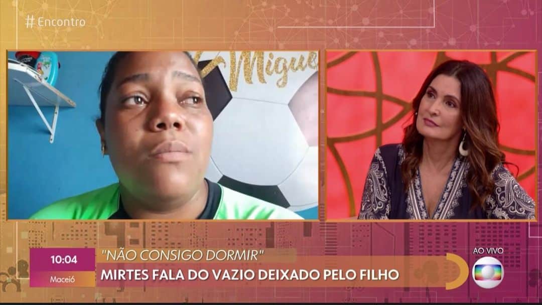 ファチマ・ベルナルデスのインスタグラム：「Mais um dia muito difícil. Mas se ele tiver servido pra levar um mínimo de conforto pra essa mãe - que pode falar de sua dor e de sua luta por justiça pra milhões de pessoas, terá feito sentido. Que as orações de tantos brasileiros ajudem a Mirtes e a família a enfrentar a perda do Miguel.」