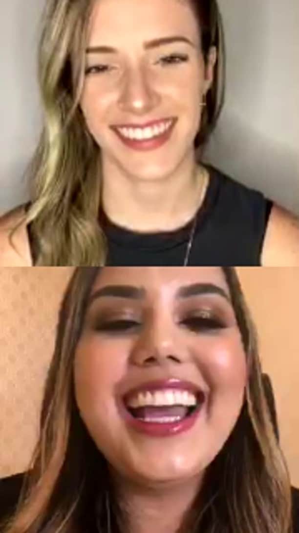 ナターリア・ガウジオのインスタグラム：「Um bate papo incrível com a maquiadora profissional @thayssmakeup e muitas novidades pra vocês!! ❤️❤️」