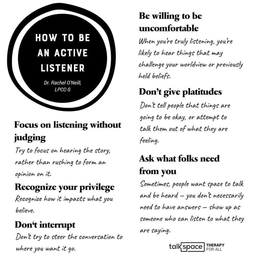 freepeopleさんのインスタグラム写真 - (freepeopleInstagram)「For our ally community, we can all do better. As an ally we must recognize our privilege, educate ourselves, and create space to ensure the Black Community is heard. We’re sharing some helpful tips from Talkspace on how to be an active listener - we’ve digested these ourselves and are sharing with you, too, so we can all listen to those who need to be heard right now.」6月6日 9時37分 - freepeople