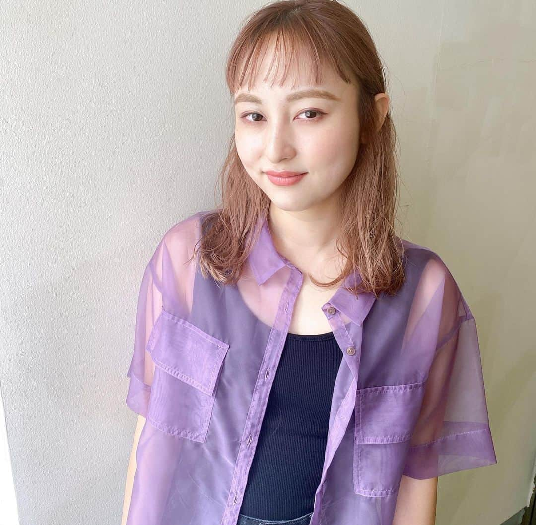 金子真由美さんのインスタグラム写真 - (金子真由美Instagram)「* hair cut * @tmc516 ちゃん💜💜 * #かねこアレンジ #ヘアカット #切りっぱなし #ブラントカット #ミディアムヘア」6月6日 21時20分 - kanekomayumi12