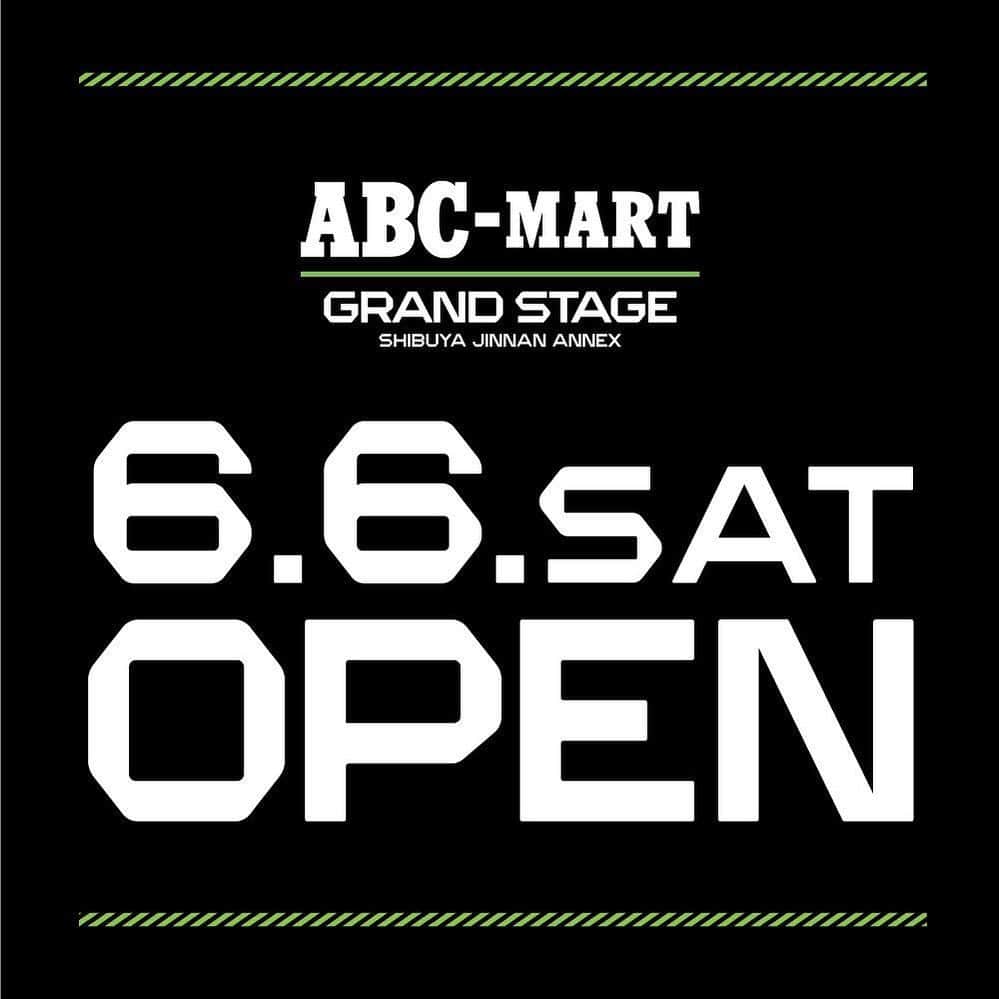 ABC-MART Grand Stageさんのインスタグラム写真 - (ABC-MART Grand StageInstagram)「. ABC-MART GRAND STAGE SHIBUYAJINNAN ANNEX 6.6 SAT OPEN  #abcgs #abcマート」6月6日 12時42分 - abcmart_grandstage