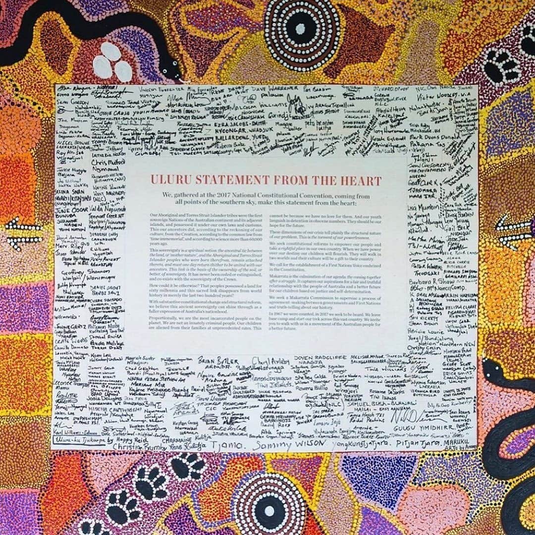 のインスタグラム：「‘A First Nations Voice to Parliament. The voice to parliament would be a representative body giving Aboriginal and Torres Strait Islanders a say in law and policy affecting them. Enshrined in the constitution, it would become an institution of lasting significance for First Nations and all Australians. There are three key elements to the reforms set out in The Uluru Statement.  Only one involves a change to the Australian Constitution. The Constitutional Change  Involves enshrining a First Nations Voice in the Australian Constitution that would empower Aboriginal and Torres Strait Islander people. The Legislative Change Involves the establishment of a Makarrata Commission. The Makarrata Commission would supervise a process of agreement-making with Australian governments. The Makarrata Commission Would also oversee a process of truth-telling about Australia’s history and colonisation.’」