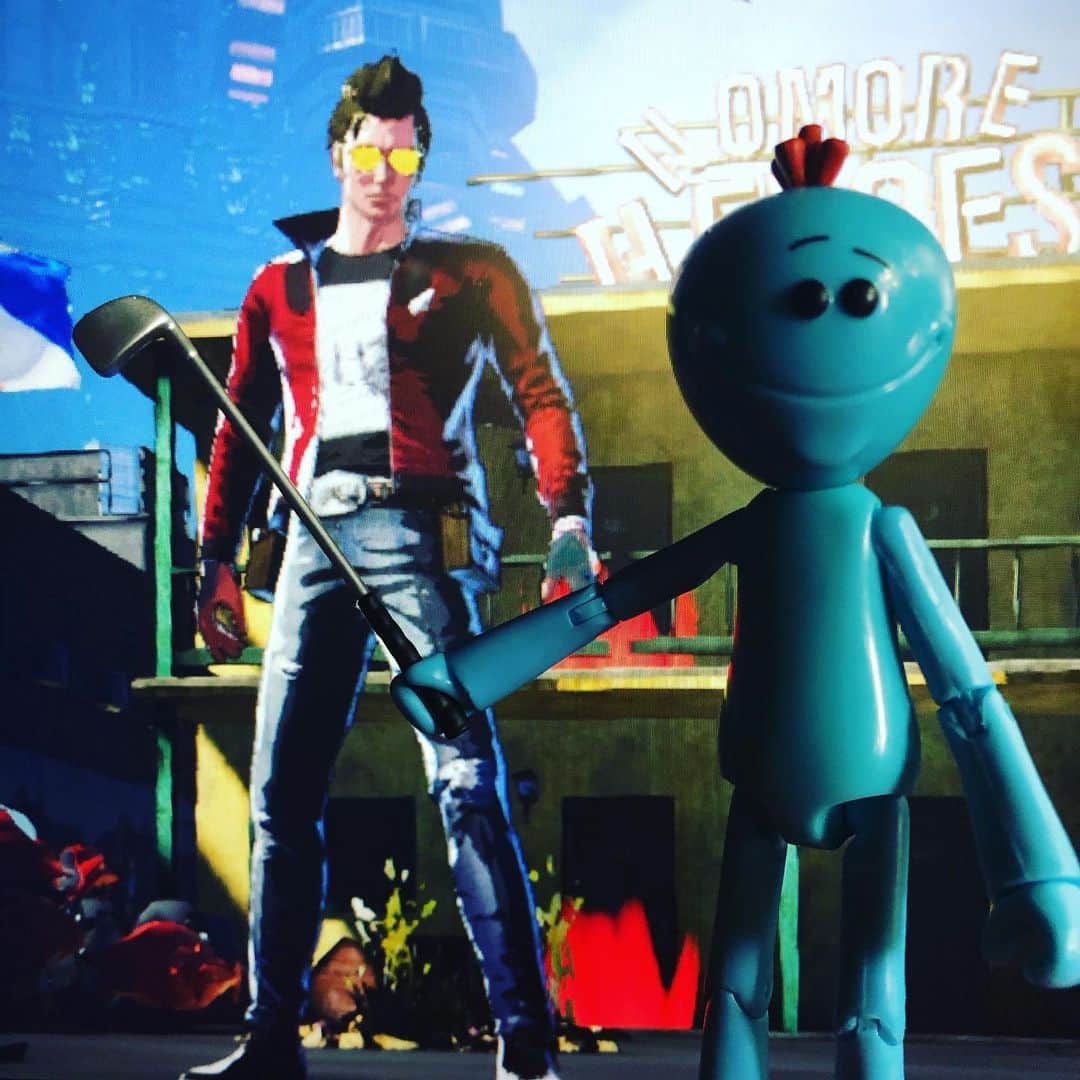 須田剛一のインスタグラム：「I'm Mr. Meeseeks! Look at meee!」