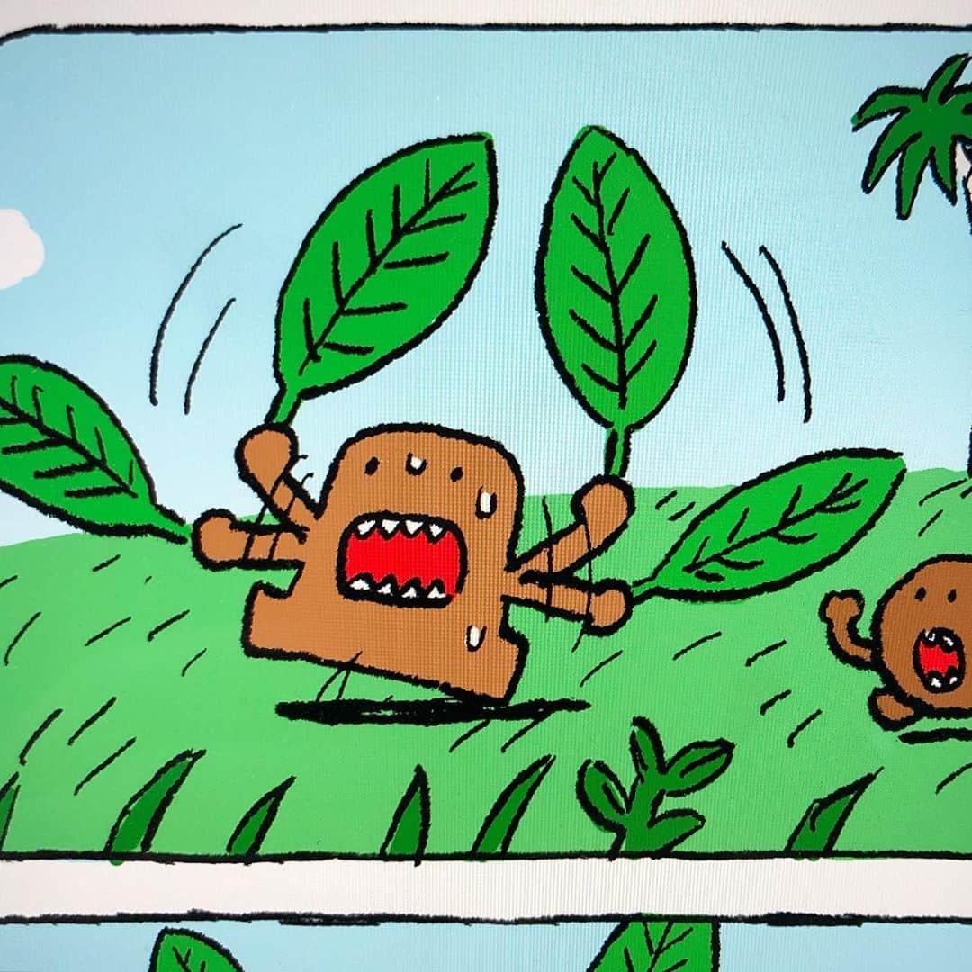 合田経郎のインスタグラム：「どーものマンガ描いてます。 #ねーねー #どーもくん #domo」