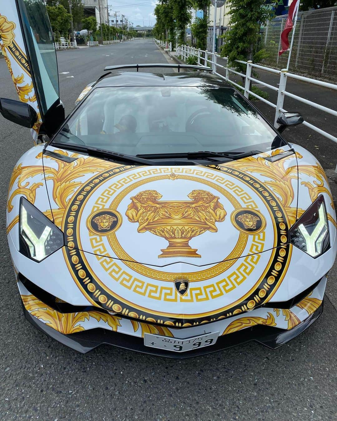 パンツェッタ・ジローラモさんのインスタグラム写真 - (パンツェッタ・ジローラモInstagram)「#omg #supercars #lamborghini #versace #noway #しんじられない #クルマ好き #車 #どうしましょう #youlike ????」6月6日 18時15分 - girolamo.me