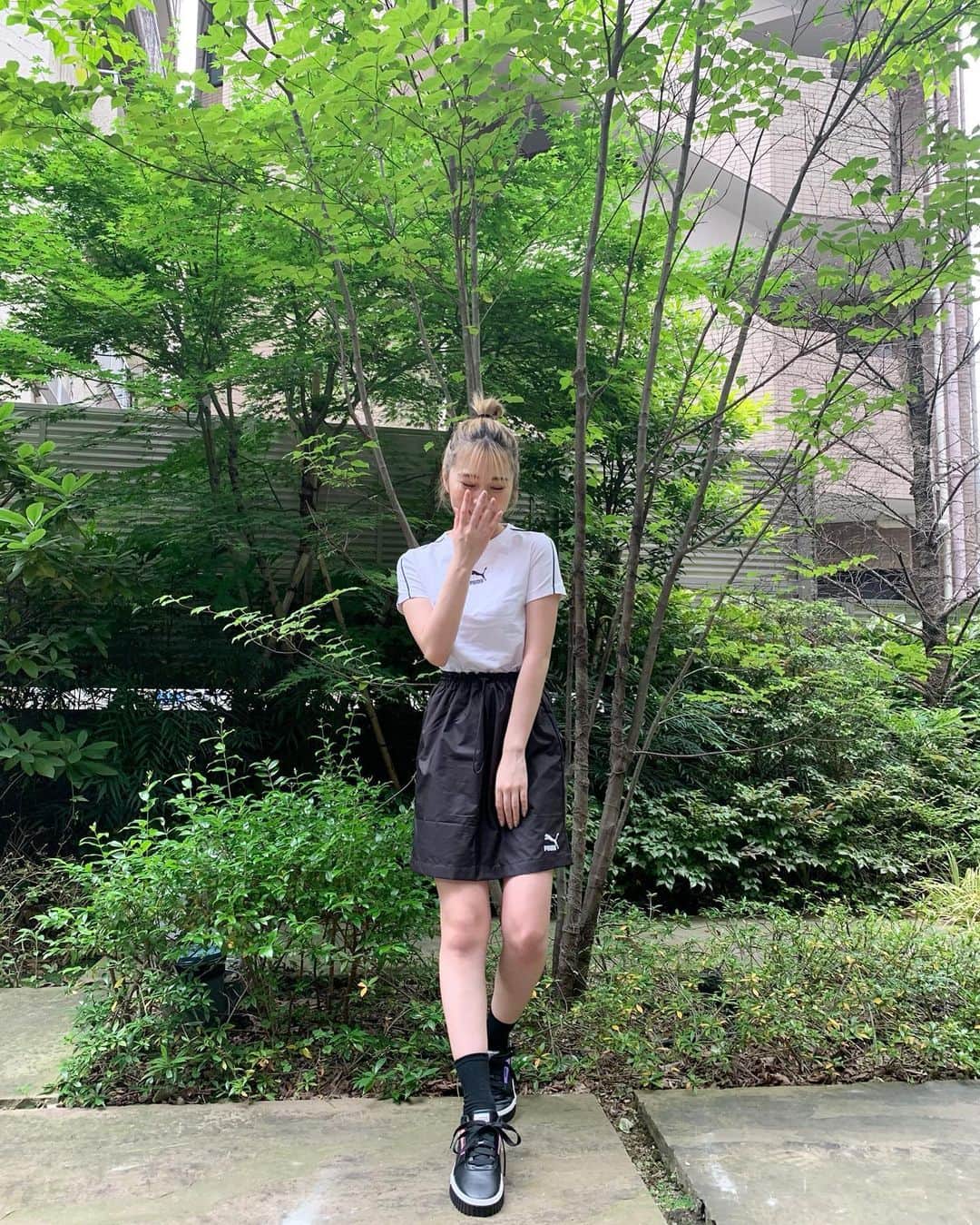 浪花ほのかのインスタグラム：「お洒落してみんなに早く会いたい💭  #strongertogether  @pumajapan」