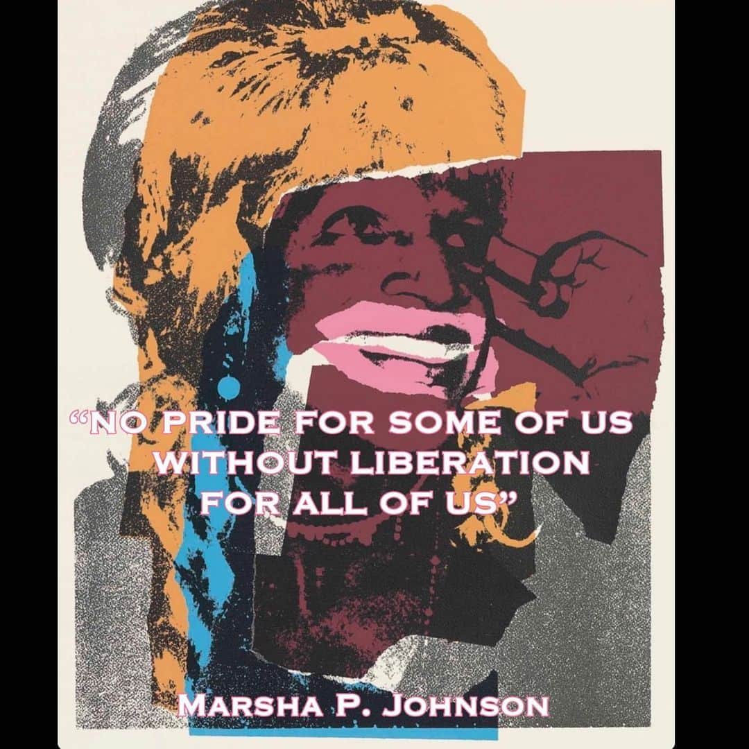 マーク・ジェイコブスさんのインスタグラム写真 - (マーク・ジェイコブスInstagram)「Sharing the voice of Marsha P. Johnson. Words of Marsha P. Johnson. Portrait by Andy Warhol #howcanIbeofservicetoday」6月7日 5時57分 - themarcjacobs