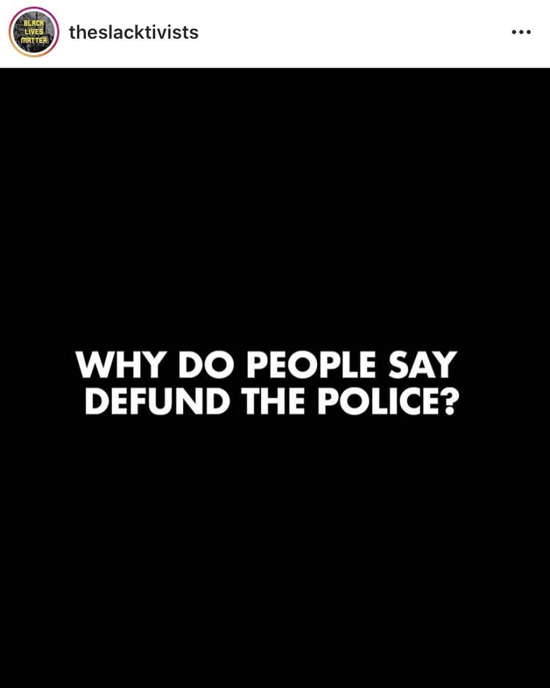 イリース・バウマンさんのインスタグラム写真 - (イリース・バウマンInstagram)「#defundthepolice  Original post by @theslacktivists  MORE RESOURCES I FOUND HELPFUL ON THIS SUBJECT: -The Huffington Post’s article “Defunding The Police Will Save Black And Indigenous Lives In Canada” by Sandy Hudson. Link in @sandymhudson bio. -@abolish_time and @urdoingreat have a helpful info graphic titled “The Case Against Reform”. -The Guardian has an article titled “The answer to police violence is not ‘reform’. It’s defunding. Here’s why.” -Click the link in @mpd_150 bio and click on “FAQS on abolition”  TORONTO: In the bio of @rahsthetics is a link titled “Call to Action-Defund Toronto Police” with a pre-written email template asking for a substantial budget cut to the TPS and to redirect that money into community-led health and safety initiatives.」6月7日 5時53分 - baumanelise