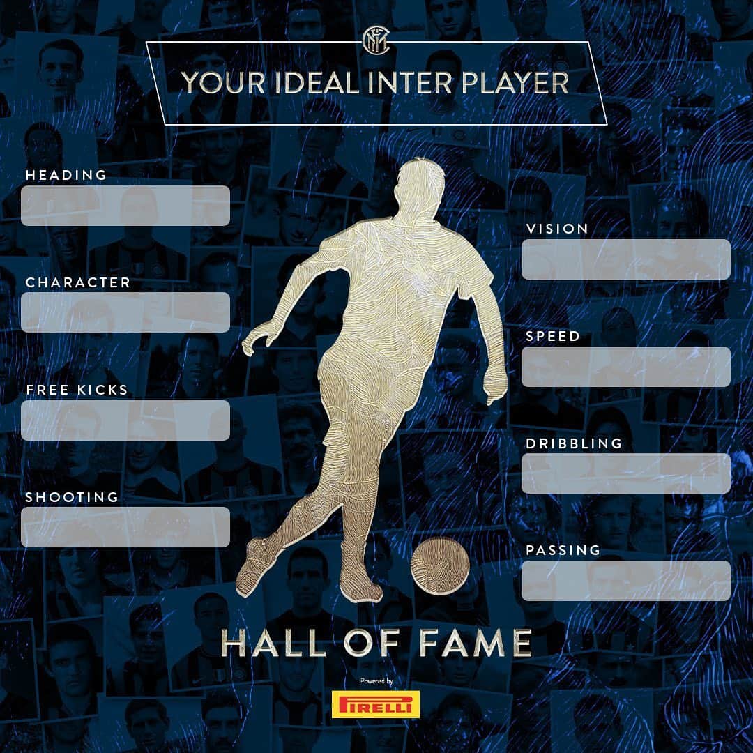 インテルナツィオナーレ・ミラノさんのインスタグラム写真 - (インテルナツィオナーレ・ミラノInstagram)「IDEAL PLAYER 👤⚫️🔵 Select a Nerazzurri legend for each attribute and create your ideal player! Powered by @pirelli  #Inter #ForzaInter #InterHallOfFame #Pirelli #Legend #Player #Football」6月6日 22時03分 - inter