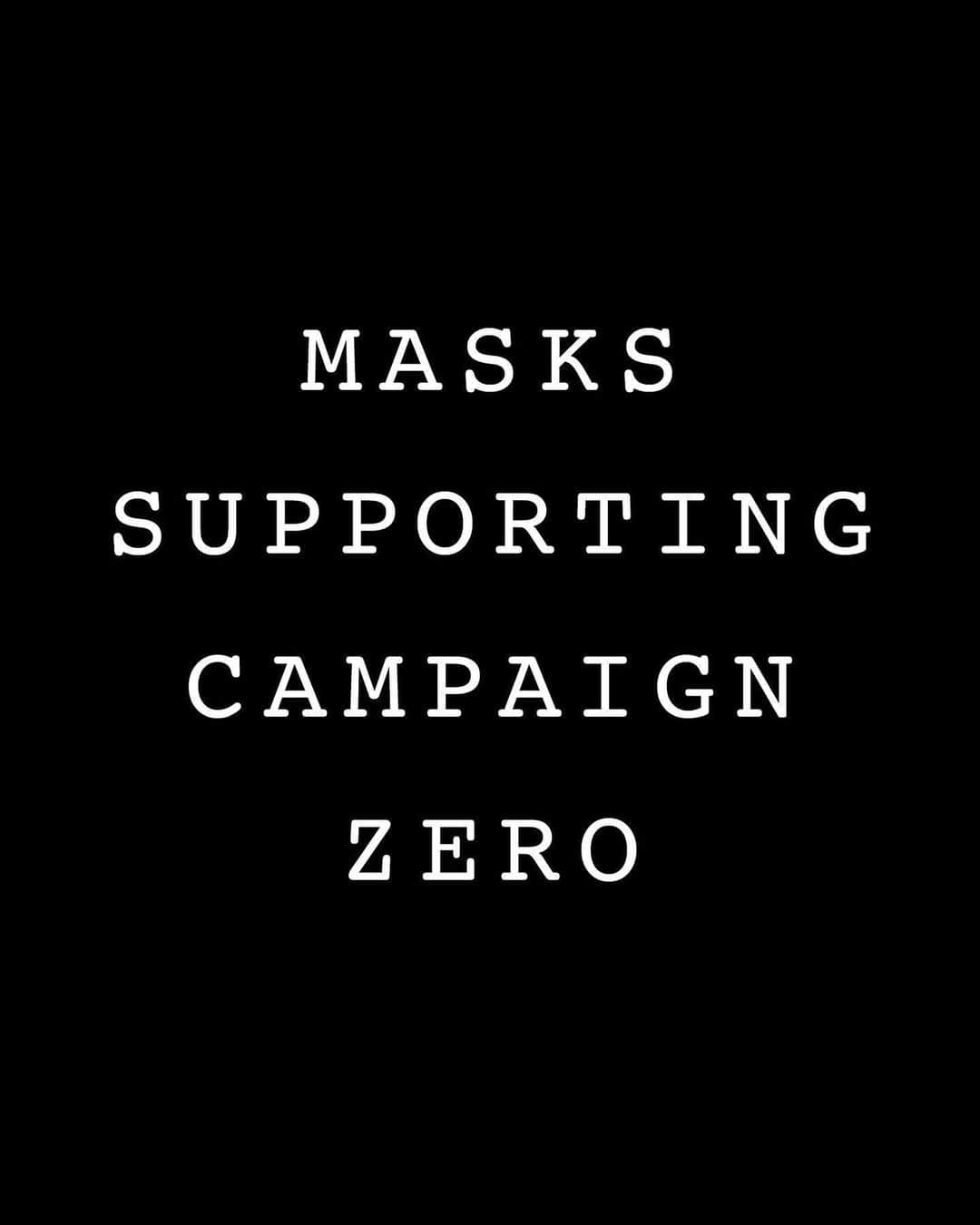 ラグ&ボーンのインスタグラム：「For the month of June, we are donating $5 from the sale of each mask to Campaign Zero.  Campaign Zero is an organization dedicated to improving relations between minority communities and police by limiting use of force and ending broken window policing policies.  We are working to create meaningful change in our company, in our communities, and in the world. We can unite in the face of the ominous and destructive diseases that is racism. It is the responsibility of all people to stand together and say enough.」