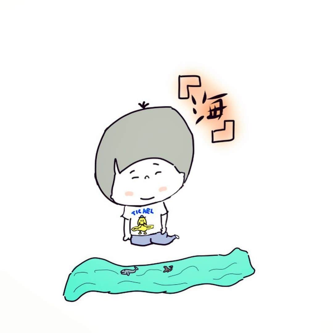 やおたくやさんのインスタグラム写真 - (やおたくやInstagram)「豊かな発想  #2歳#息子#育児日記#育児漫画#海」6月7日 0時24分 - yaotakuya