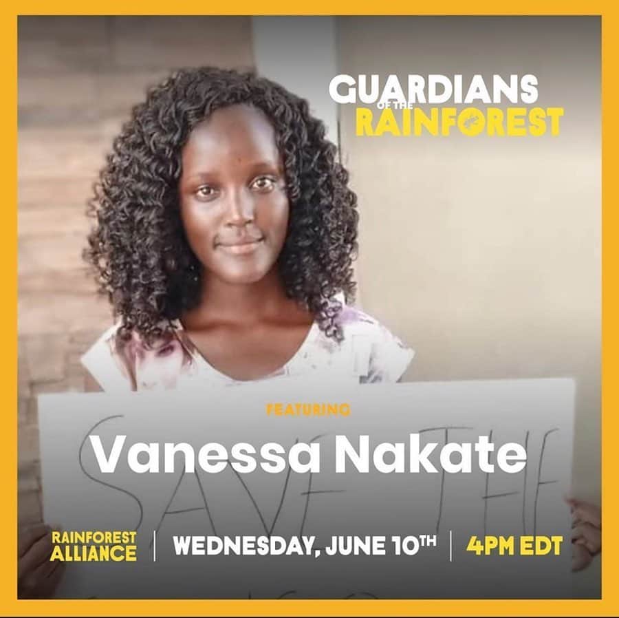 ボニー・ライトのインスタグラム：「i had the joy of speaking with @vanessanakate1 and @imkevinjpatel on the subject of hope as two leading youth climate activists. this will be one section of an incredibly programmed event for @rainforestalliance ‘guardians of the rainforest’. this is a great opportunity to learn more about who they are as an organization and why protecting rich biodiverse environments like rainforests is so important for planetary and human health. june 10th 4pm EDT. register for the event hosted on youtube with the link in my bio #guardiansoftherainforest」