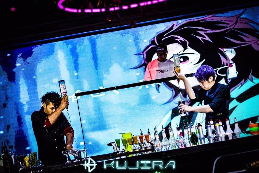 RyoNOAMiyakeのインスタグラム：「鬼滅の刃でフレアショーやってます‼️ #きめつのやいば #鬼滅の刃」