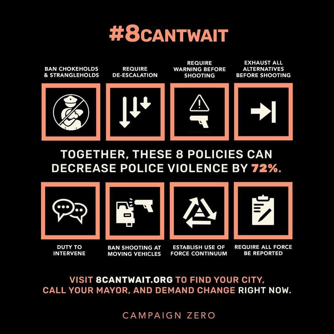 Lil Buckのインスタグラム：「Please Don’t let up! These 8 cannot wait! Visit 8cantwait.org to find out how you can help get these policies in your city. Let’s do all we can to help create a better future for us and for our future generation. Enough is Enough! I’ve made the calls and emails, so can you! 8cantwait.org @campaignzero #blacklivesmatter」