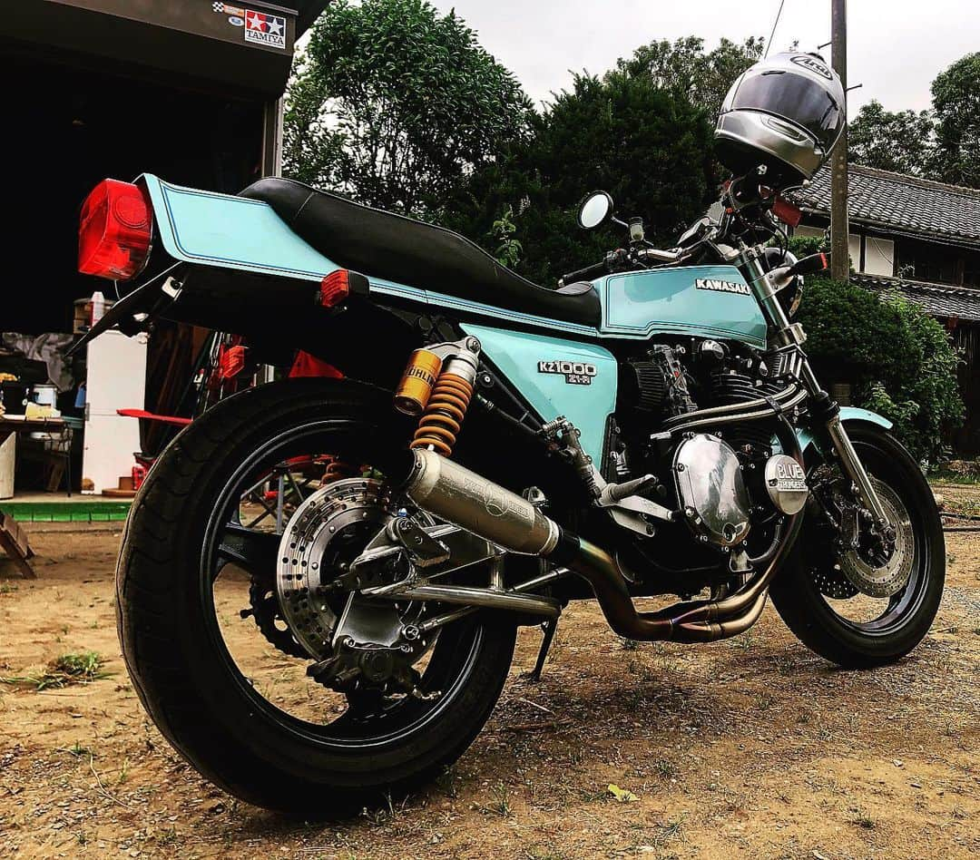 WAMPERSさんのインスタグラム写真 - (WAMPERSInstagram)「行って来ます  #kawasaki #z1#z1r#バイク#バイカー#ライダー#乗れない」6月7日 7時47分 - wamperspack