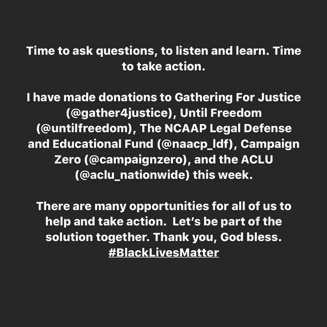 ロビン・シックさんのインスタグラム写真 - (ロビン・シックInstagram)「Time to take action. (@gather4justice), (@untilfreedom), (@naacp_ldf),(@campaignzero), (@aclu_nationwide)  #blacklivesmatter」6月7日 7時54分 - robinthicke