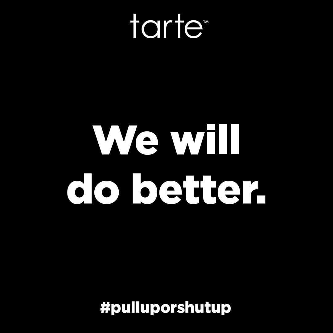 Tarte Cosmeticsさんのインスタグラム写真 - (Tarte CosmeticsInstagram)「Thank you to @heysharonc for pushing us all to be accountable in the beauty industry. We want to be transparent with our tartelettes, so we’re responding to @pullupforchange. We’re committing to more diversity & inclusive actions including pledging to increase Black representation at the corporate & leadership level. Swipe through to learn more. This is just the beginning. We can & will do better. 💜 #pulluporshutup」6月7日 9時18分 - tartecosmetics