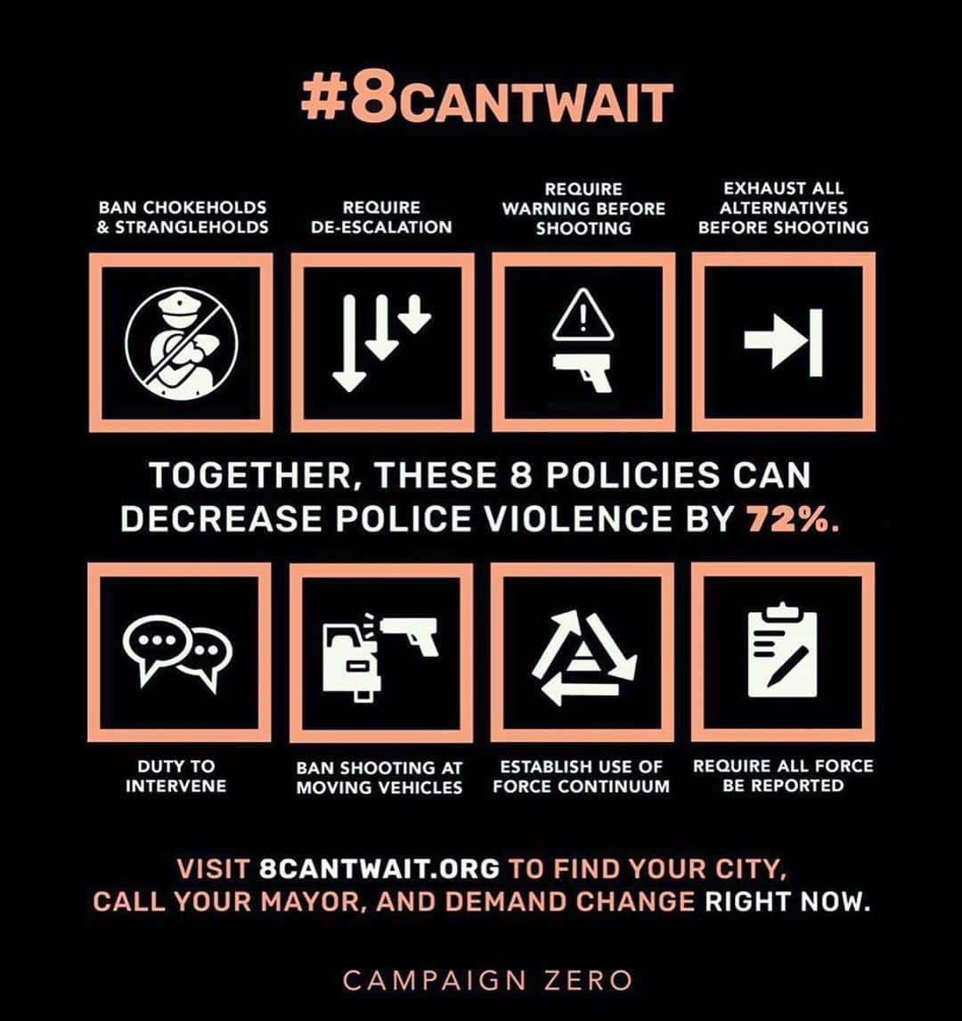 Elizabeth Chambers Hammerさんのインスタグラム写真 - (Elizabeth Chambers HammerInstagram)「Please read these words, imagine their last moments (all 8 minutes and 46 minutes) and swipe to learn more. Please click on the #8cantwait link in my bio to demand change TODAY. Together, these 8 policies can reduce police violence that results in death by 72% 🖤 The second photo is part of a presentation by Dallas-based artist, #JammieHolmes in hopes of encouraging, “a need for unity and the understanding that what happened to George Floyd is happening all over America.” #justiceforgeorgefloyd  #blacklivesmatter」6月7日 9時28分 - elizabethchambers