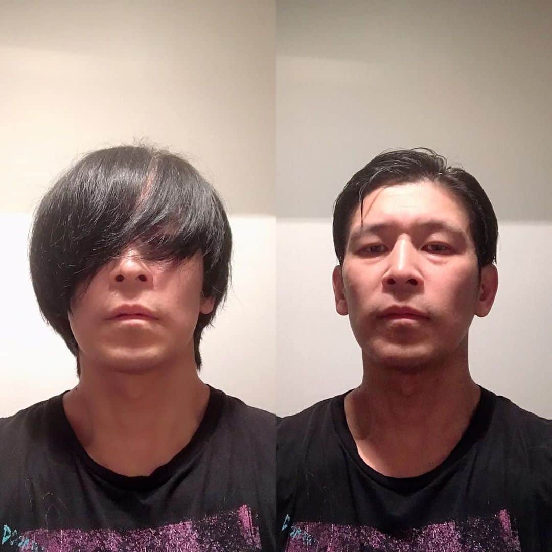 宮上元克のインスタグラム：「2か月半ぶりに外出らしい外出を。 さっぱりしました。 もう夏ですね...」