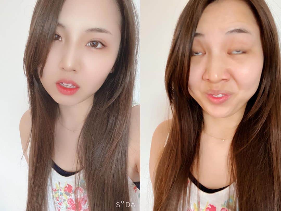 阿部真央のインスタグラム：「最近の加工アプリってすごいなぁ。我ながら盛れてるわー 🤗」