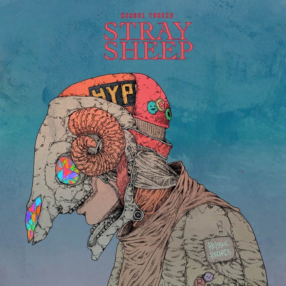 米津玄師のインスタグラム：「「STRAY SHEEP」という名前の新しいアルバムが8月5日に出ます。制作の終盤になって、前のアルバムから3年ほど経っていたことに気付いてびっくりした。そのぶん良いものにしたい。まだ作業が残ってるので最後まで頑張ります。よろ」