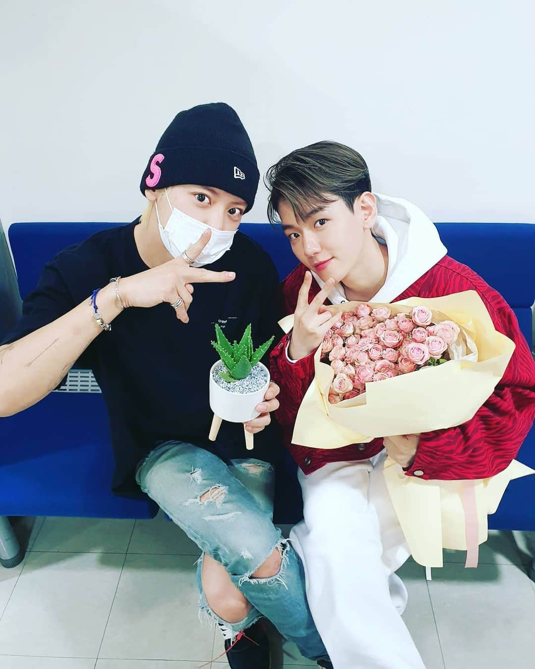 チャニョル さんのインスタグラム写真 - (チャニョル Instagram)「변사탕&로이팍」6月7日 17時33分 - real__pcy